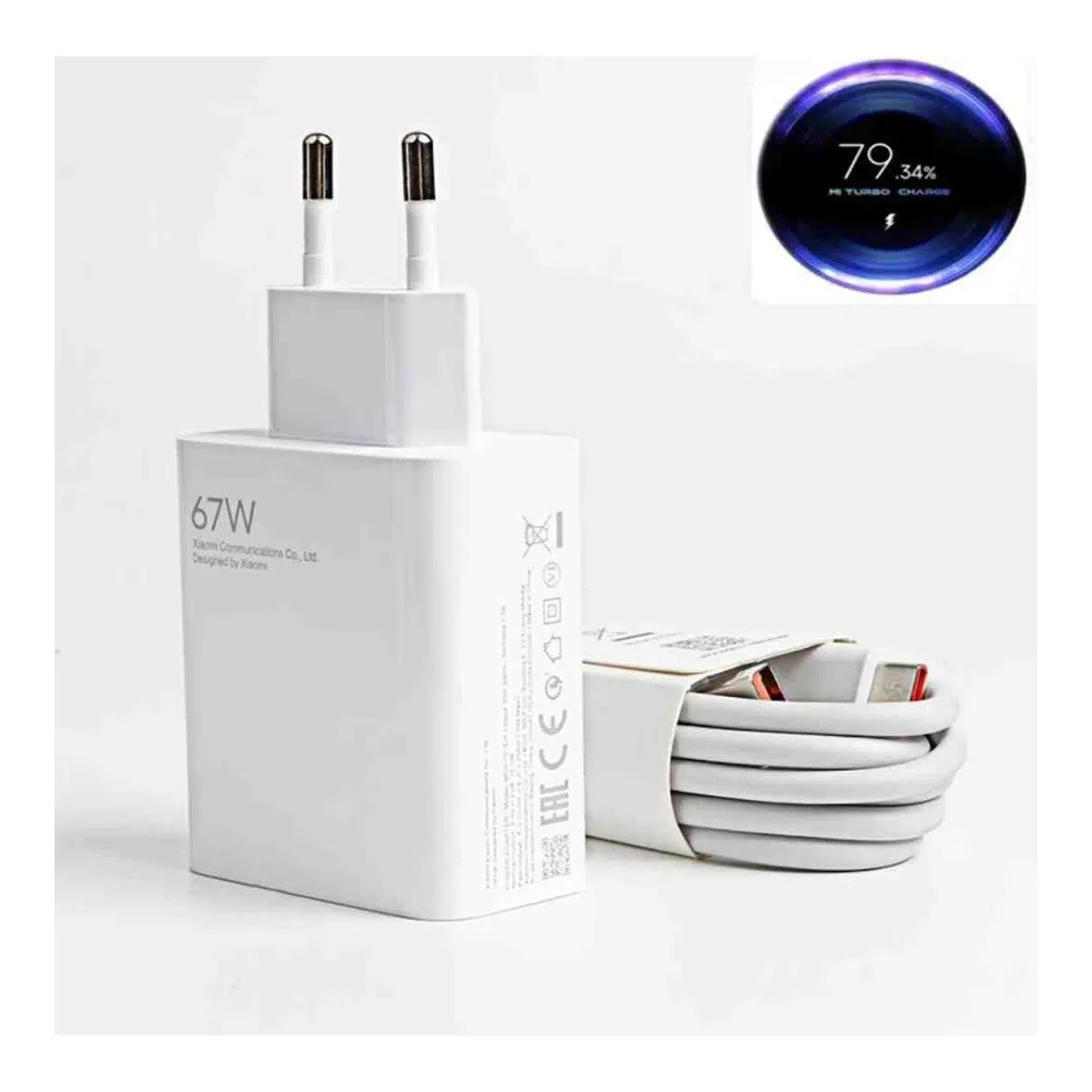 100%100 Orjinal 67W Hızlı ve Turbo Şarj Aleti Tüm Type-c Girişli Telefonlara Uyumlu 3Kat Hızlı Şarj