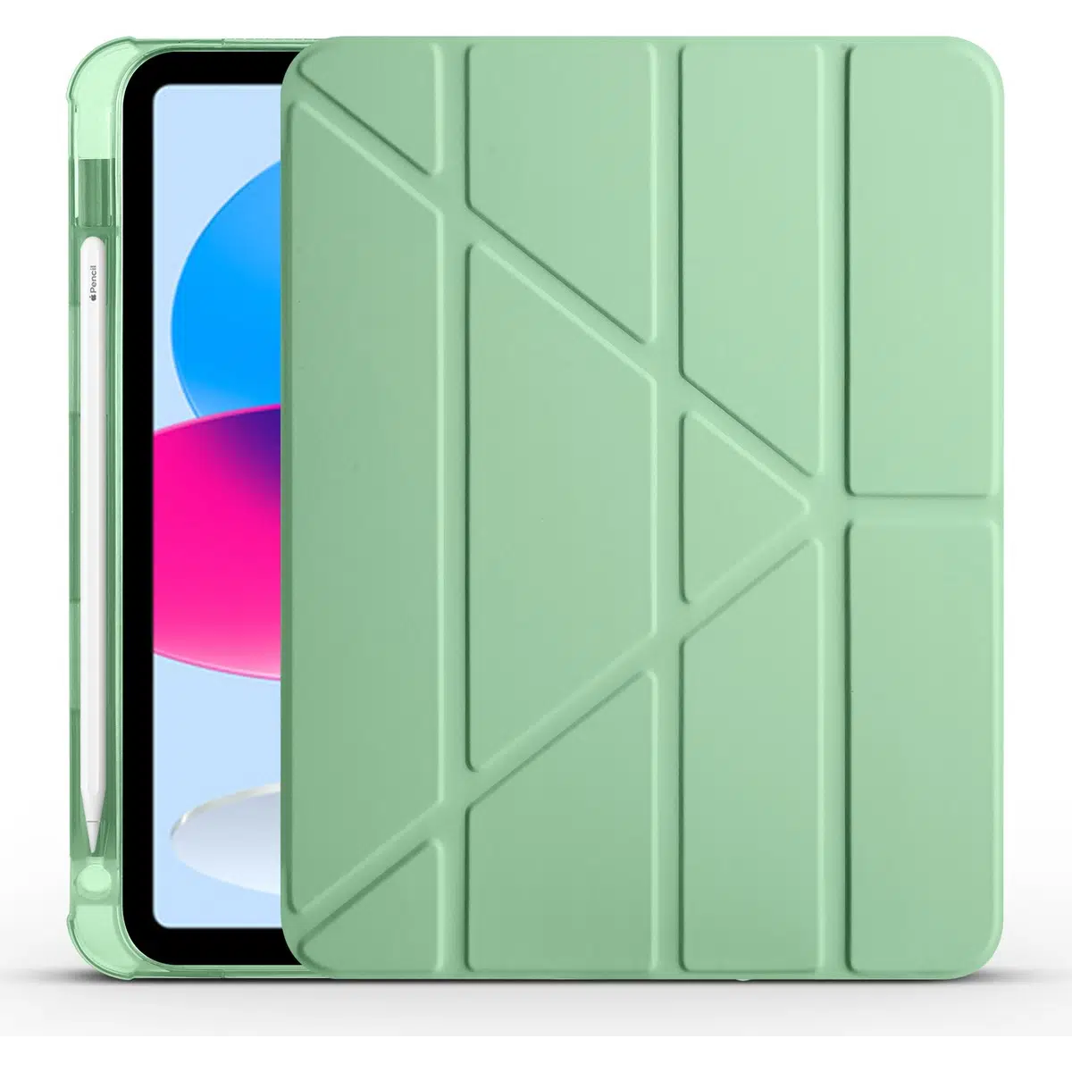 Apple iPad 10.9 2022 (10.nesil) Kılıf Zore Tri Folding Kalem Bölmeli Standlı Kılıf