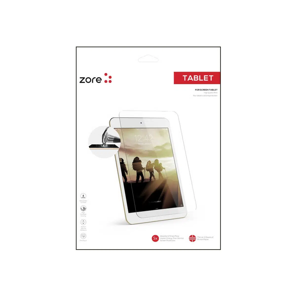 Apple iPad Air 10.9 2022 (5.nesil) Zore Tablet Blue Nano Ekran Ko