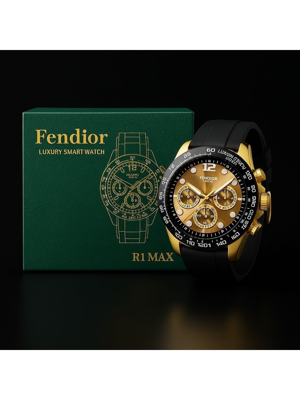 R1 MAX Akıllı Saat(Siyah-Gold)