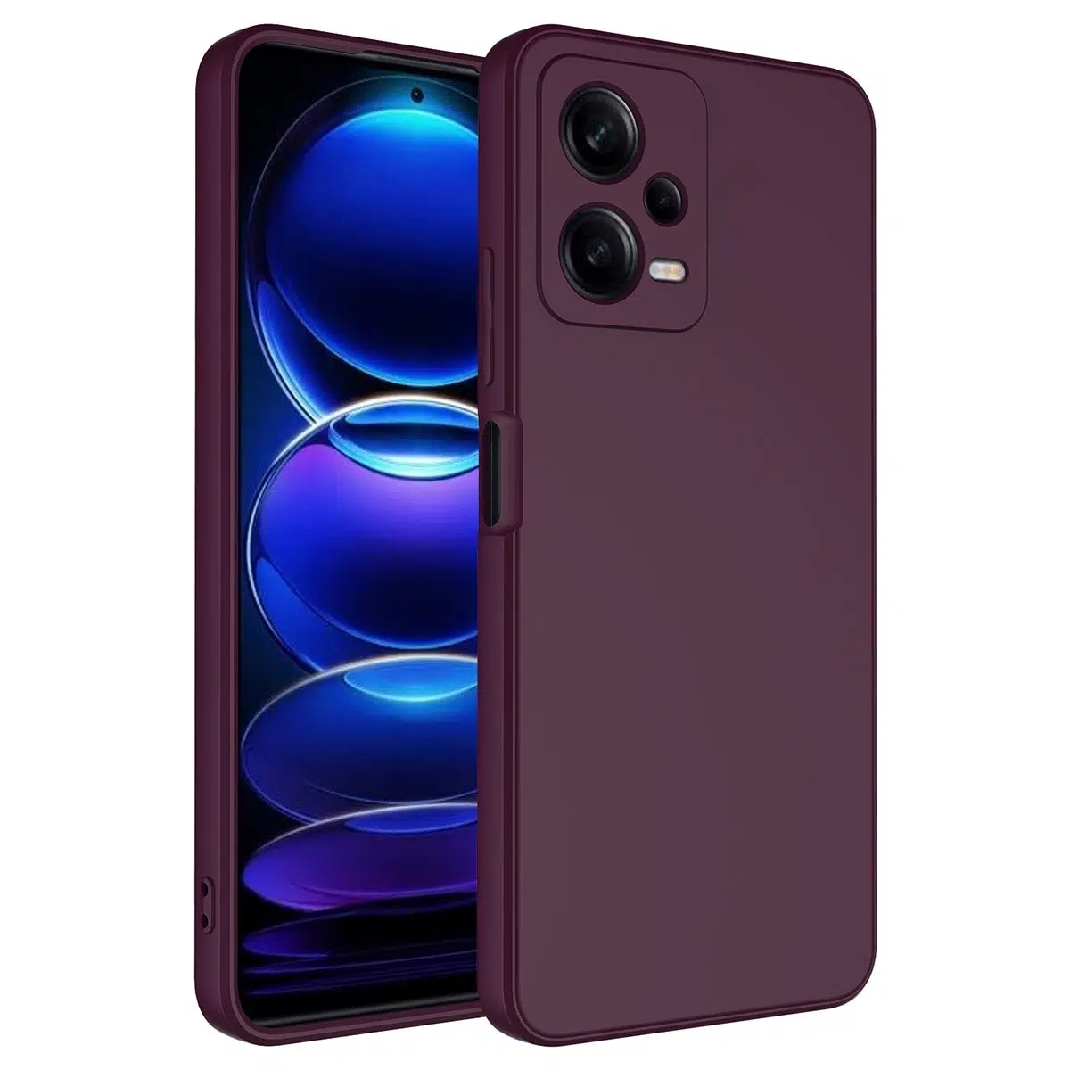 Xiaomi Uyumlu Redmi Note 12 5g Kılıf Mara Lansman Kapak - Koyu Mor